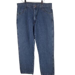 Rustler Regular Fit Jeans 33X30 Mens Straight Leg Heavy Weight Denim High Rise